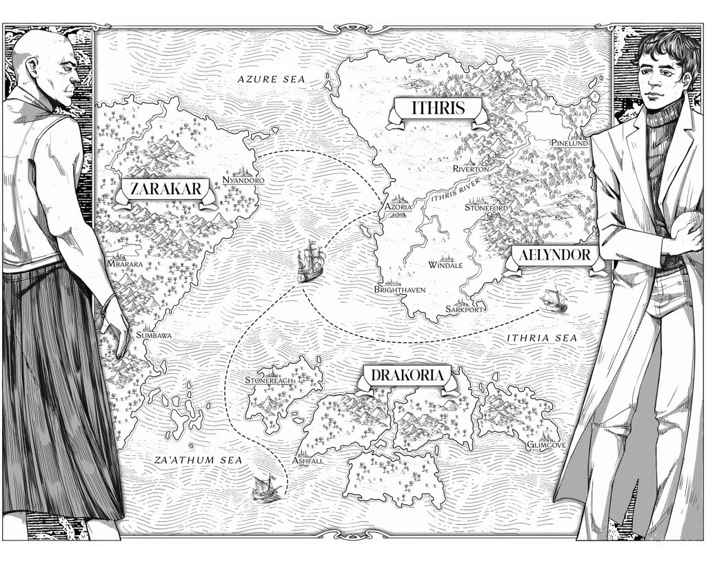 A map featuring The World of Kings of Copper